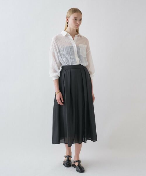 cloenc / クロエンス ロング・マキシ丈スカート | 【手洗い可】タックフレアスカート | 詳細17