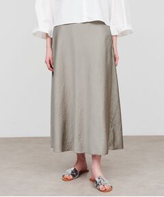 cloenc / クロエンス ロング・マキシ丈スカート | 【手洗い可】サテンフレアスカート