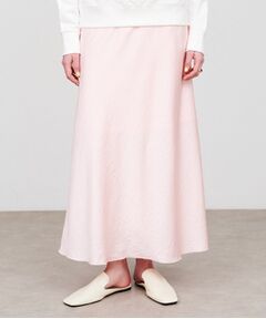 cloenc / クロエンス ロング・マキシ丈スカート | 【手洗い可】サテンフレアスカート