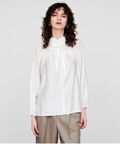 cloenc / クロエンス シャツ・ブラウス | 【手洗い可】シアーリボンブラウス