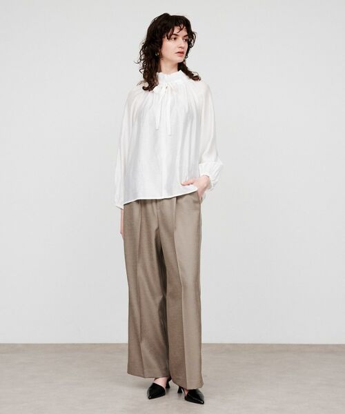 cloenc / クロエンス シャツ・ブラウス | 【手洗い可】シアーリボンブラウス | 詳細1