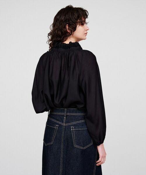 cloenc / クロエンス シャツ・ブラウス | 【手洗い可】シアーリボンブラウス | 詳細10