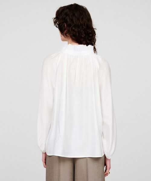 cloenc / クロエンス シャツ・ブラウス | 【手洗い可】シアーリボンブラウス | 詳細4