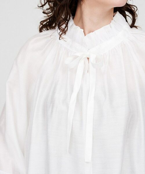 cloenc / クロエンス シャツ・ブラウス | 【手洗い可】シアーリボンブラウス | 詳細5