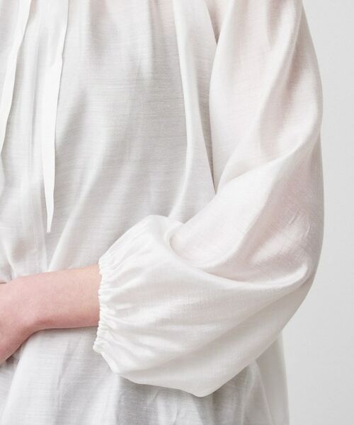 cloenc / クロエンス シャツ・ブラウス | 【手洗い可】シアーリボンブラウス | 詳細6