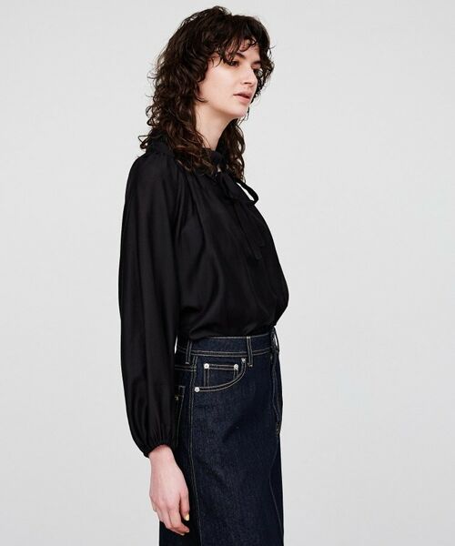 cloenc / クロエンス シャツ・ブラウス | 【手洗い可】シアーリボンブラウス | 詳細9