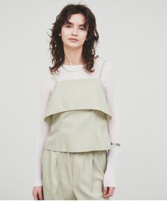 cloenc / クロエンス シャツ・ブラウス | 【セットアップ／手洗い可】イレヘムフリルキャミソール