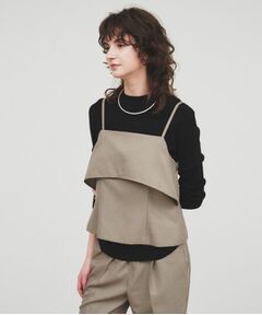 cloenc / クロエンス シャツ・ブラウス | 【セットアップ／手洗い可】イレヘムフリルキャミソール