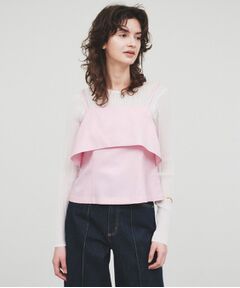 cloenc / クロエンス シャツ・ブラウス | 【セットアップ／手洗い可】イレヘムフリルキャミソール