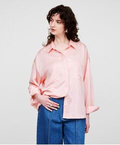 cloenc / クロエンス シャツ・ブラウス | 【手洗い可】サテンスキッパーシャツ