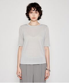 cloenc / クロエンス Tシャツ | 【手洗い可】シアーラメTシャツ