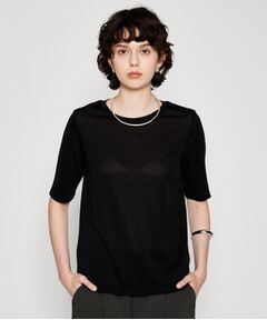 cloenc / クロエンス Tシャツ | 【手洗い可】シアーラメTシャツ