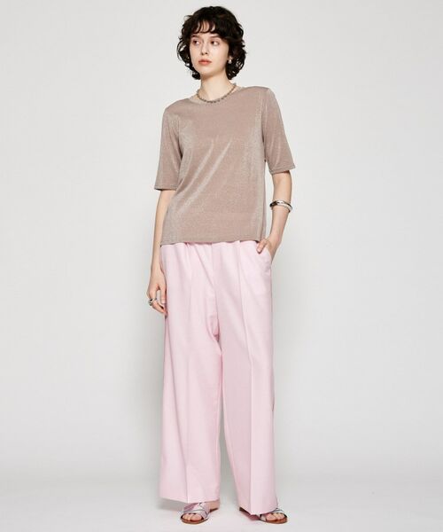 cloenc / クロエンス Tシャツ | 【手洗い可】シアーラメTシャツ | 詳細1