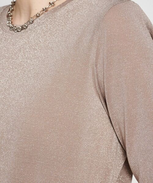 cloenc / クロエンス Tシャツ | 【手洗い可】シアーラメTシャツ | 詳細4