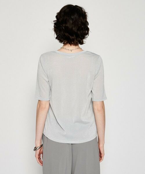 cloenc / クロエンス Tシャツ | 【手洗い可】シアーラメTシャツ | 詳細7