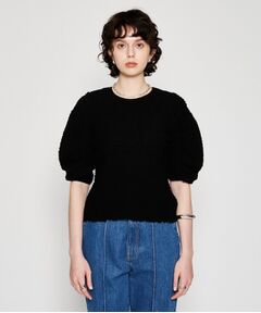 cloenc / クロエンス カットソー | 【マシンウォッシュ】ジャガードギャザープルオーバー