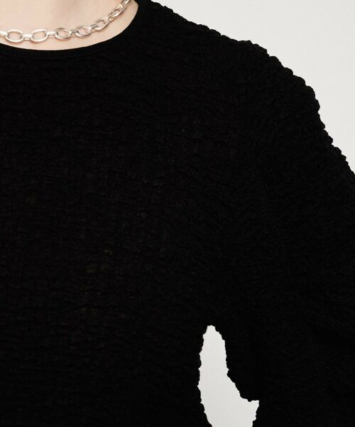 cloenc / クロエンス カットソー | 【マシンウォッシュ】ジャガードギャザープルオーバー | 詳細10