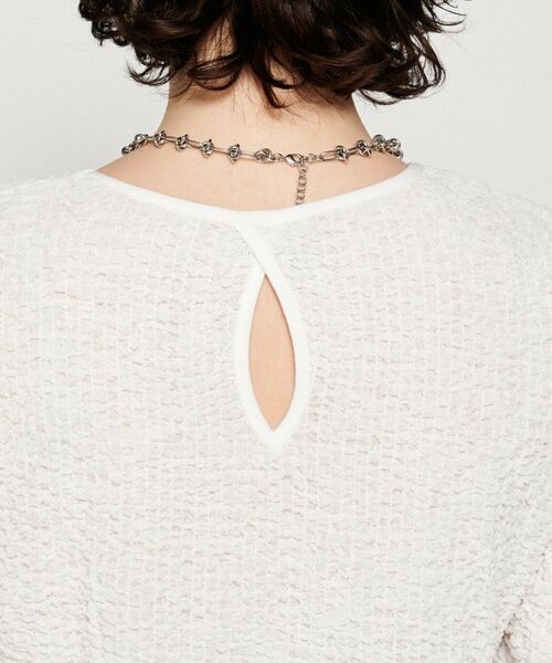 cloenc / クロエンス カットソー | 【マシンウォッシュ】ジャガードギャザープルオーバー | 詳細5