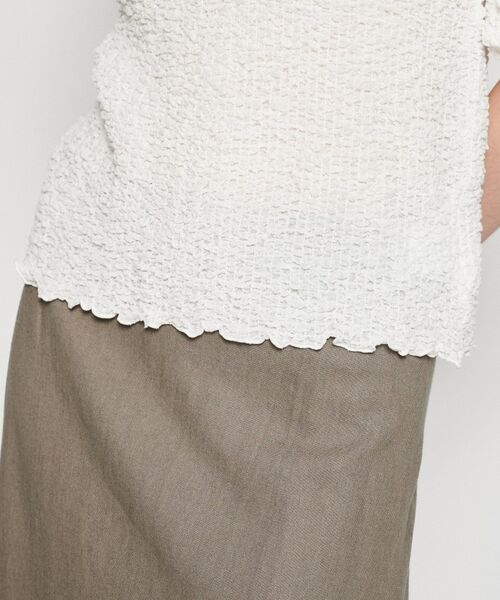 cloenc / クロエンス カットソー | 【マシンウォッシュ】ジャガードギャザープルオーバー | 詳細6