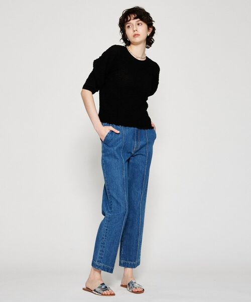 cloenc / クロエンス カットソー | 【マシンウォッシュ】ジャガードギャザープルオーバー | 詳細7