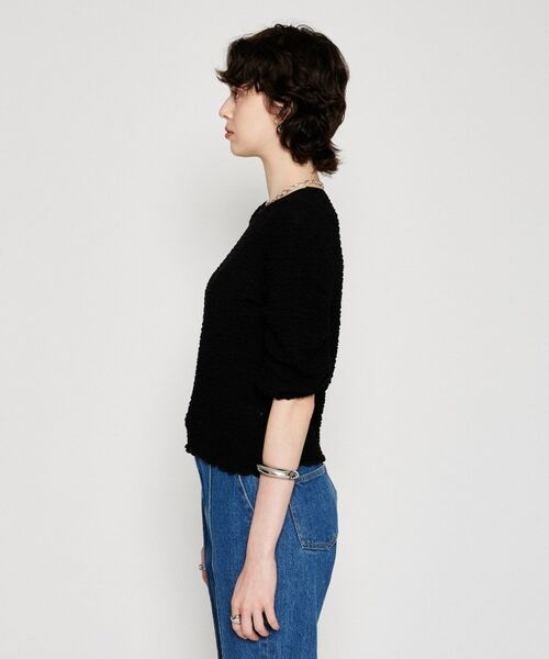 cloenc / クロエンス カットソー | 【マシンウォッシュ】ジャガードギャザープルオーバー | 詳細8