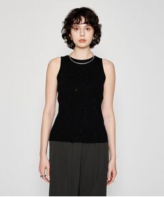 cloenc / クロエンス ニット・セーター | 【手洗い可】ラメリブタンクトップ