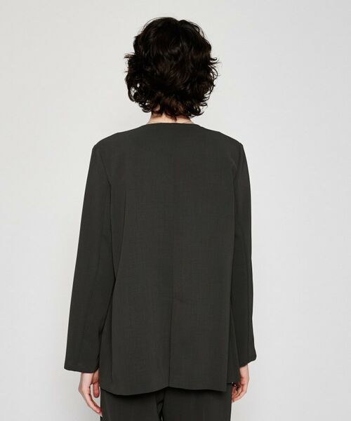 cloenc / クロエンス ノーカラージャケット | 【セットアップ／マシンウォッシュ】ノーカラージャケット | 詳細11