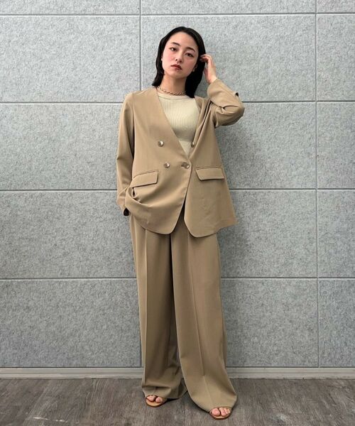 cloenc / クロエンス ノーカラージャケット | 【セットアップ／マシンウォッシュ】ノーカラージャケット | 詳細15