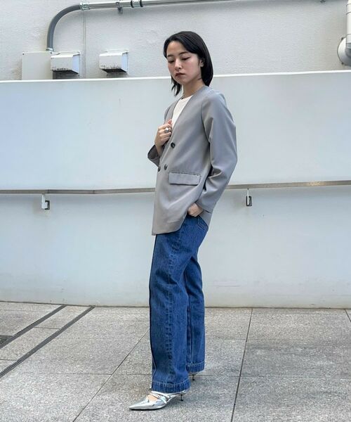 cloenc / クロエンス ノーカラージャケット | 【セットアップ／マシンウォッシュ】ノーカラージャケット | 詳細22