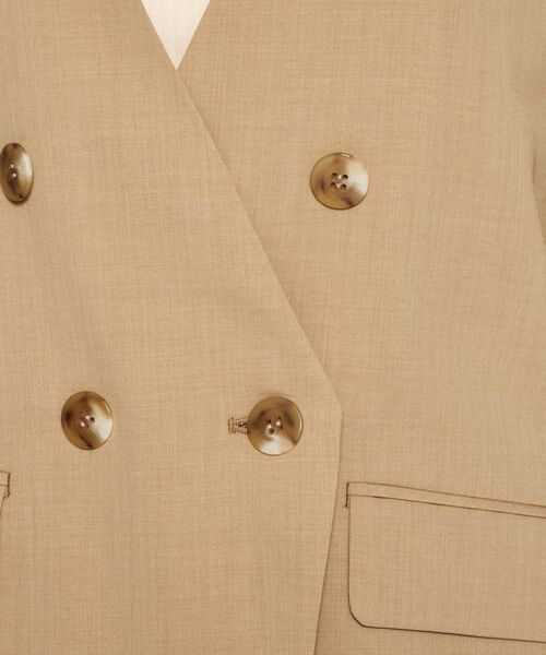 cloenc / クロエンス ノーカラージャケット | 【セットアップ／マシンウォッシュ】ノーカラージャケット | 詳細4