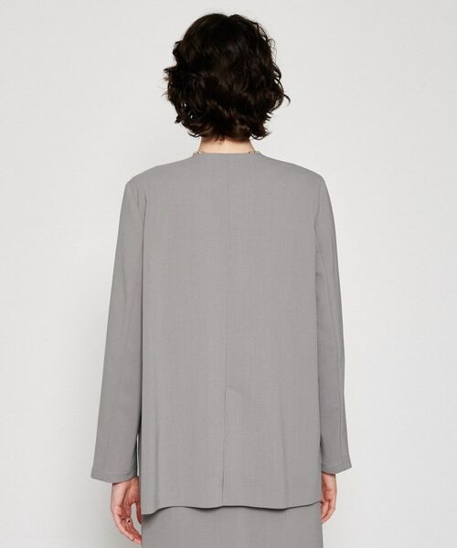 cloenc / クロエンス ノーカラージャケット | 【セットアップ／マシンウォッシュ】ノーカラージャケット | 詳細7