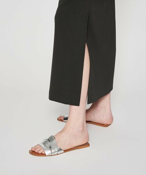 cloenc / クロエンス ロング・マキシ丈スカート | 【セットアップ／マシンウォッシュ】イージーIラインスカート | 詳細14