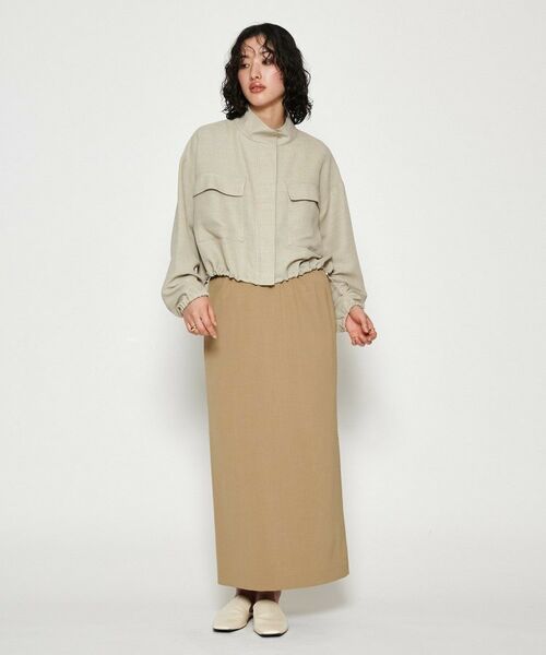cloenc / クロエンス ロング・マキシ丈スカート | 【セットアップ／マシンウォッシュ】イージーIラインスカート | 詳細15