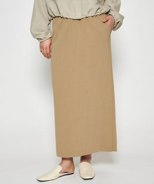 cloenc / クロエンス ロング・マキシ丈スカート | 【セットアップ／マシンウォッシュ】イージーIラインスカート | 詳細16