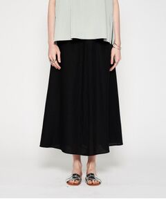 cloenc / クロエンス ロング・マキシ丈スカート | 【手洗い可】リネンブレンドフレアスカート