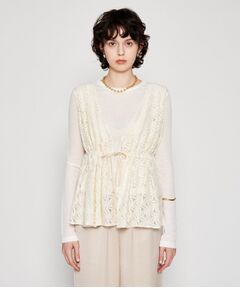 cloenc / クロエンス シャツ・ブラウス | 【手洗い可】フラワーレースブラウス