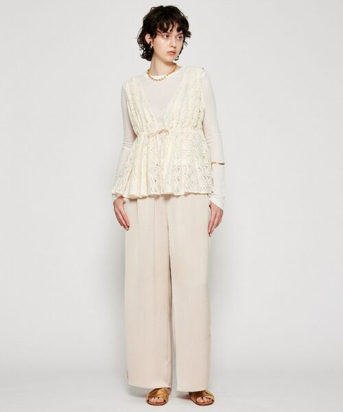 cloenc / クロエンス シャツ・ブラウス | 【手洗い可】フラワーレースブラウス | 詳細1