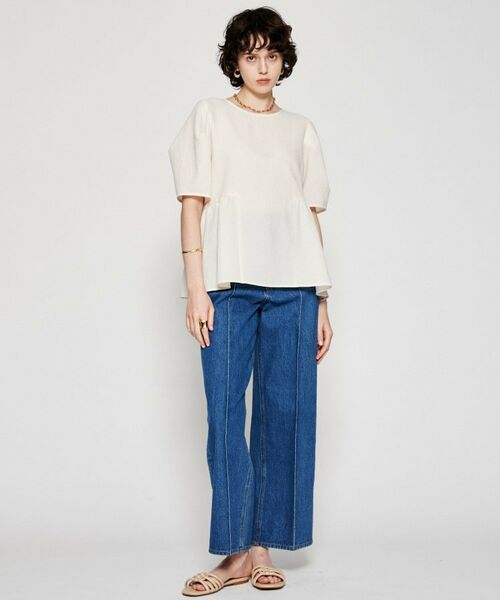 cloenc / クロエンス シャツ・ブラウス | 【手洗い可】フレアチュニックブラウス | 詳細1