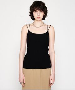 cloenc / クロエンス キャミソール・チューブトップ | 【カップ付き】リブテレコキャミソール
