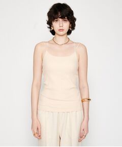 cloenc / クロエンス キャミソール・チューブトップ | 【カップ付き】リブテレコキャミソール