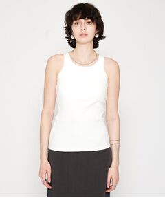 cloenc / クロエンス キャミソール・チューブトップ | 【カップ付き】リブテレコタンクトップ