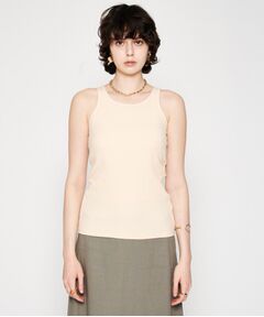 cloenc / クロエンス キャミソール・チューブトップ | 【カップ付き】リブテレコタンクトップ