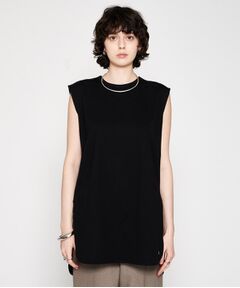 cloenc / クロエンス カットソー | 【マシンウォッシュ】ノースリーブロングTシャツ