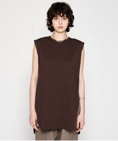 cloenc / クロエンス カットソー | 【マシンウォッシュ】ノースリーブロングTシャツ