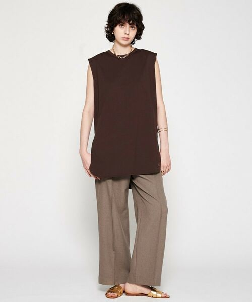 cloenc / クロエンス カットソー | 【マシンウォッシュ】ノースリーブロングTシャツ | 詳細10