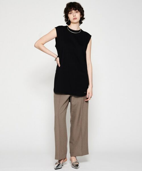 cloenc / クロエンス カットソー | 【マシンウォッシュ】ノースリーブロングTシャツ | 詳細14