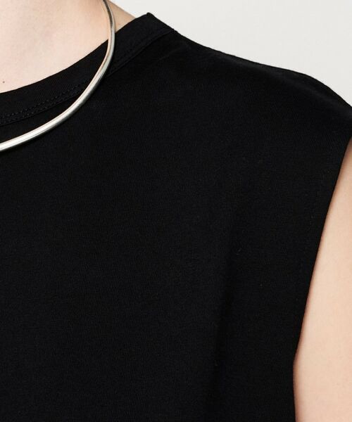 cloenc / クロエンス カットソー | 【マシンウォッシュ】ノースリーブロングTシャツ | 詳細17