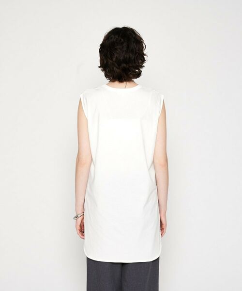 cloenc / クロエンス カットソー | 【マシンウォッシュ】ノースリーブロングTシャツ | 詳細3