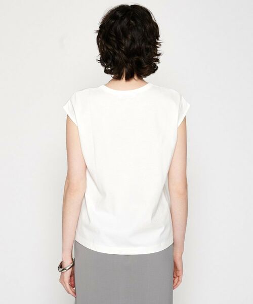 cloenc / クロエンス カットソー | 【マシンウォッシュ】ノースリーブフォルムTシャツ | 詳細3