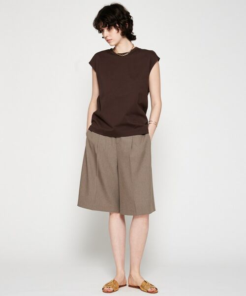 cloenc / クロエンス カットソー | 【マシンウォッシュ】ノースリーブフォルムTシャツ | 詳細9